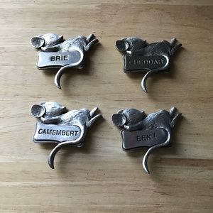 Pewter  Cheese Board / Charcuterie  Chesse Markers